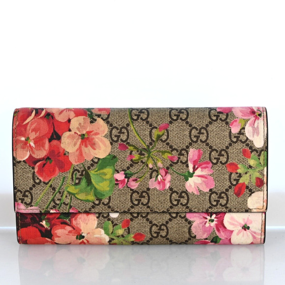 Gucci Handbags - Auth Gucci Blooms Long Wallet #140715G29B